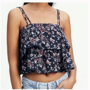 NWT Zara Ruffle Crop Top